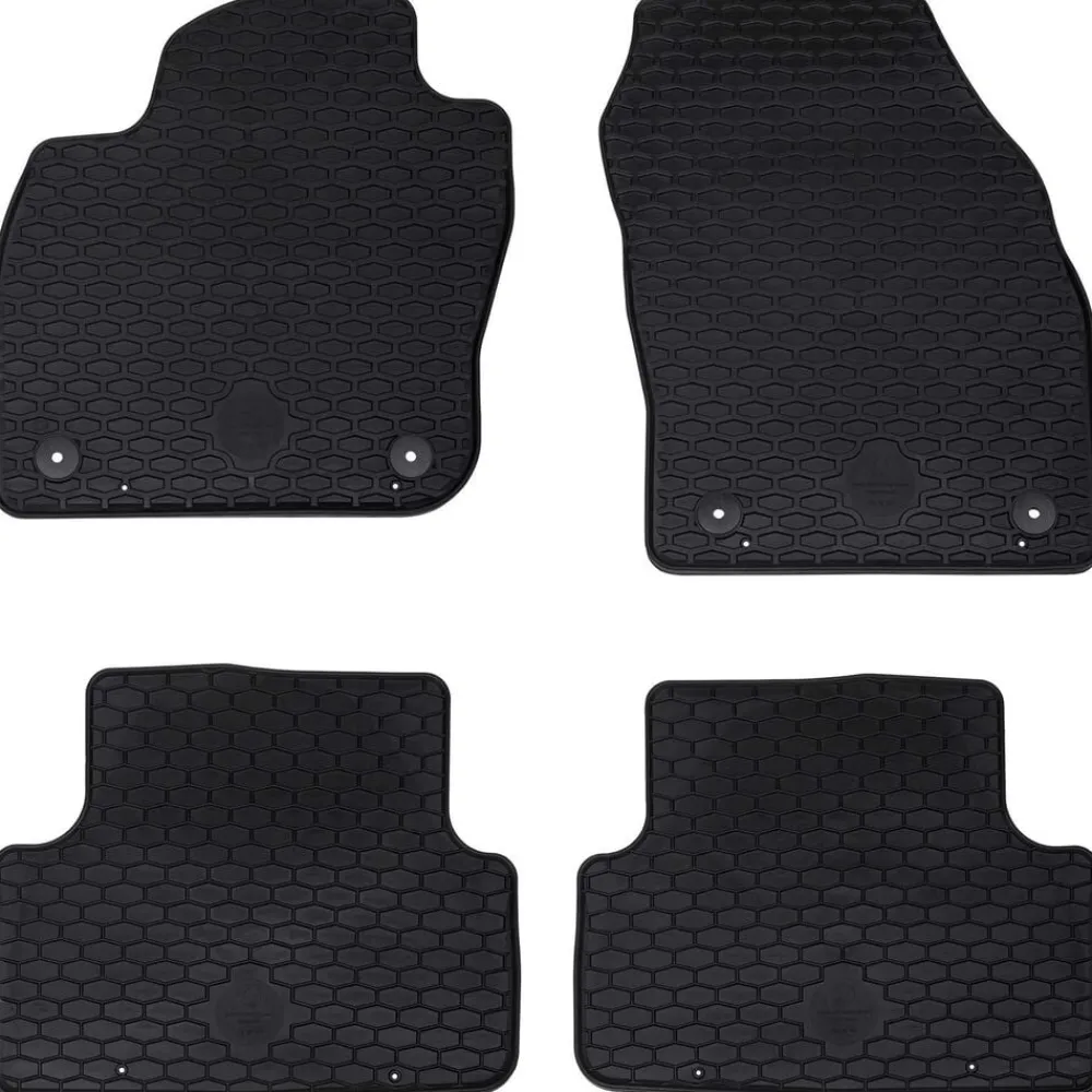 vidaXL Piezas Y Accesorios Para Vehículos-Alfombrilla de Coche 4 pcs Negro adecuado para VW T-CROSS 2019-