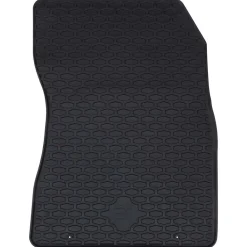 vidaXL Piezas Y Accesorios Para Vehículos-Alfombrilla de Coche 4 pcs Negro Goma