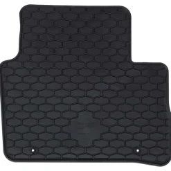 vidaXL Piezas Y Accesorios Para Vehículos-Alfombrilla de Coche 4 pcs Negro Goma