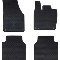 vidaXL Piezas Y Accesorios Para Vehículos-Alfombrilla de Coche 4 pcs Negro adecuado para VW ID.7 2023-