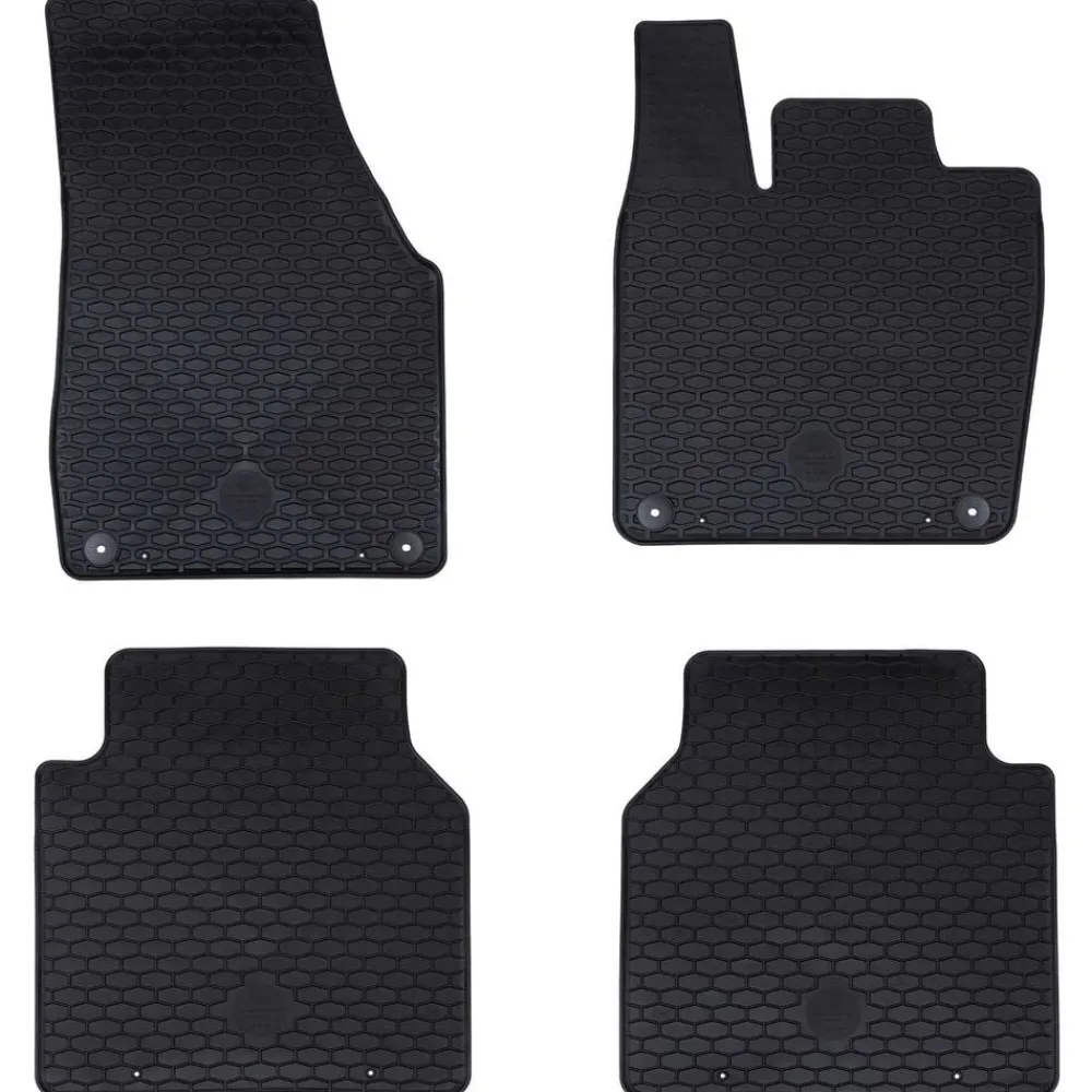 vidaXL Piezas Y Accesorios Para Vehículos-Alfombrilla de Coche 4 pcs Negro adecuado para VW ID.7 2023-