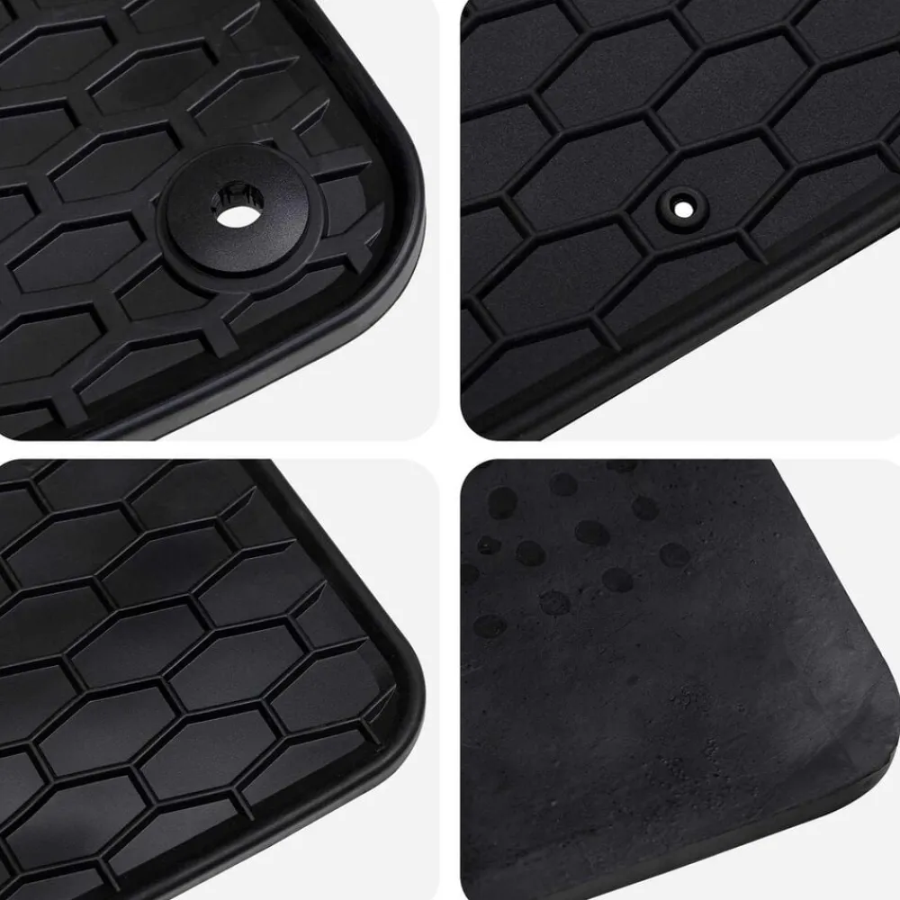 vidaXL Piezas Y Accesorios Para Vehículos-Alfombrilla de Coche 4 pcs Negro adecuado para VW ID.7 2023-