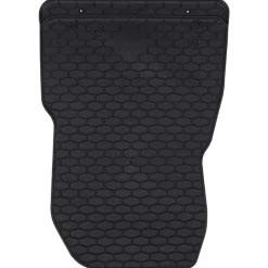 vidaXL Piezas Y Accesorios Para Vehículos-Alfombrilla de Coche 3 pcs Negro Goma