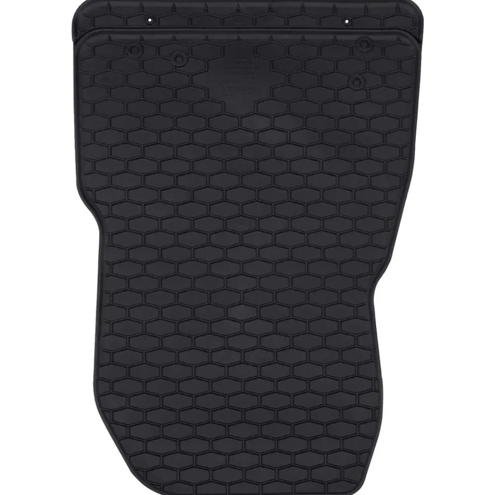 vidaXL Piezas Y Accesorios Para Vehículos-Alfombrilla de Coche 3 pcs Negro Goma