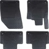 vidaXL Piezas Y Accesorios Para Vehículos-Alfombrilla de Coche 4 pcs Negro Goma