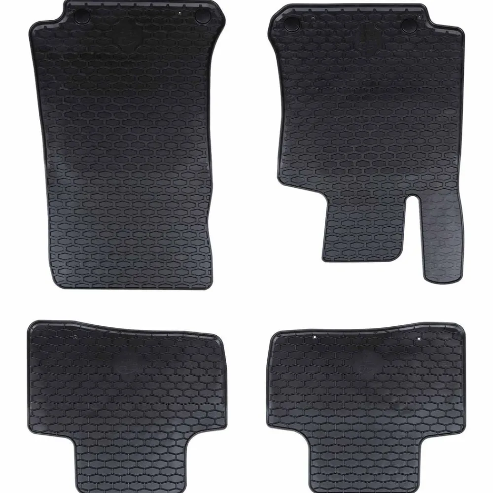 vidaXL Piezas Y Accesorios Para Vehículos-Alfombrilla de Coche 4 pcs Negro adecuado para GLC 2016-2022