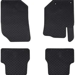vidaXL Piezas Y Accesorios Para Vehículos-Alfombrilla de Coche 4 pcs Negro Ajustado para DS3 2019- Goma