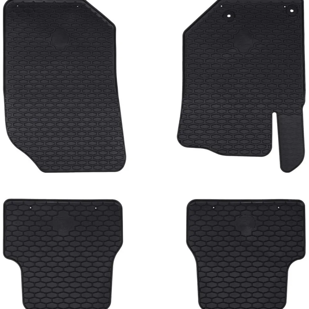 vidaXL Piezas Y Accesorios Para Vehículos-Alfombrilla de Coche 4 pcs Negro Ajustado para DS3 2019- Goma