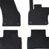 vidaXL Alfombrilla de Coche 4 pcs Negro Goma Online