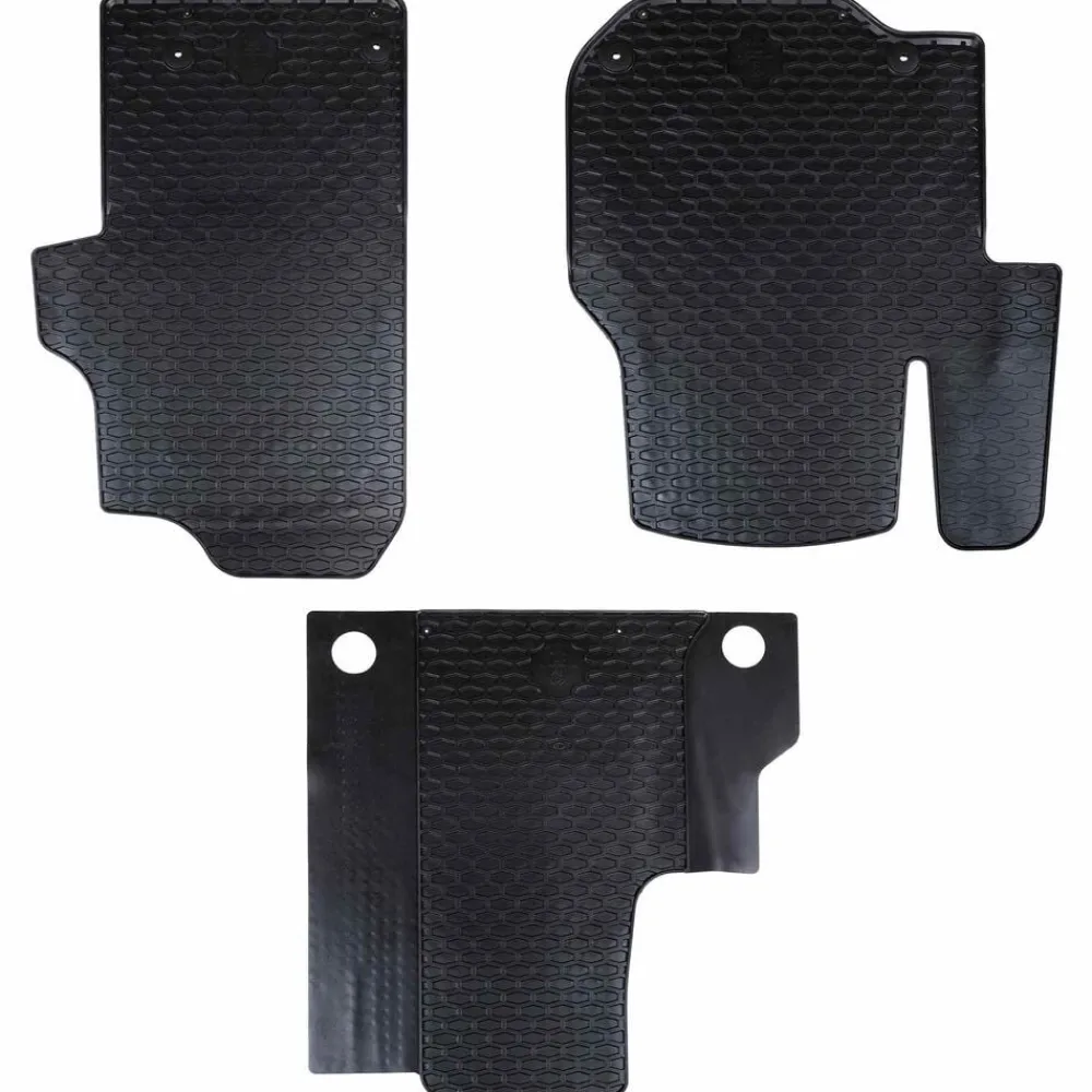 vidaXL Alfombrilla de Coche 3 pcs Negro adecuado para VW CRAFTER 2017-