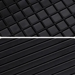 vidaXL Alfombrilla de Coche 4 pcs Negro Goma Online