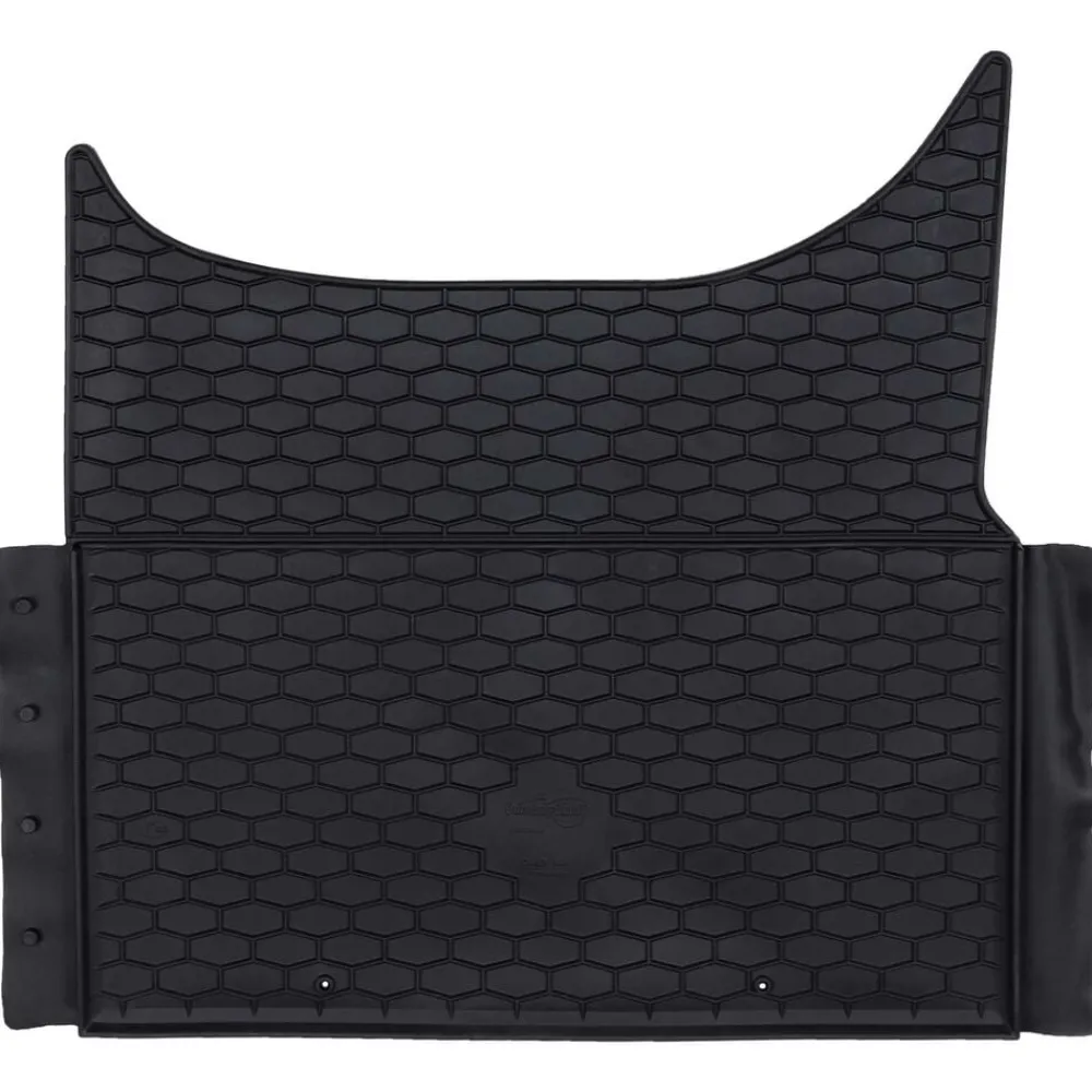 vidaXL Piezas Y Accesorios Para Vehículos-Alfombrilla de Coche 3 pcs Negro Goma