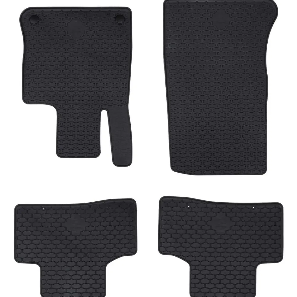 vidaXL Piezas Y Accesorios Para Vehículos-Alfombrilla de Coche 4 pcs Negro adecuada para GLC 2023- Goma