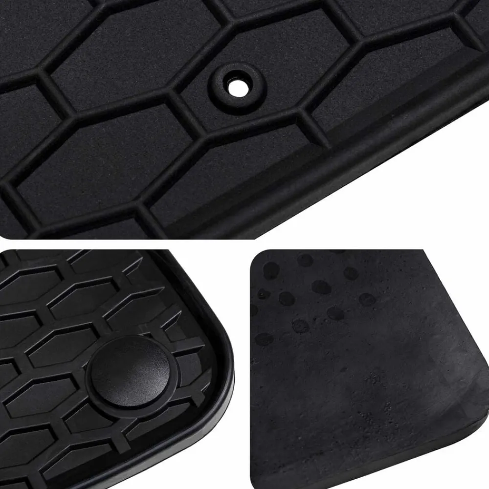 vidaXL Piezas Y Accesorios Para Vehículos-Alfombrilla de Coche 4 pcs Negro adecuada para GLC 2023- Goma