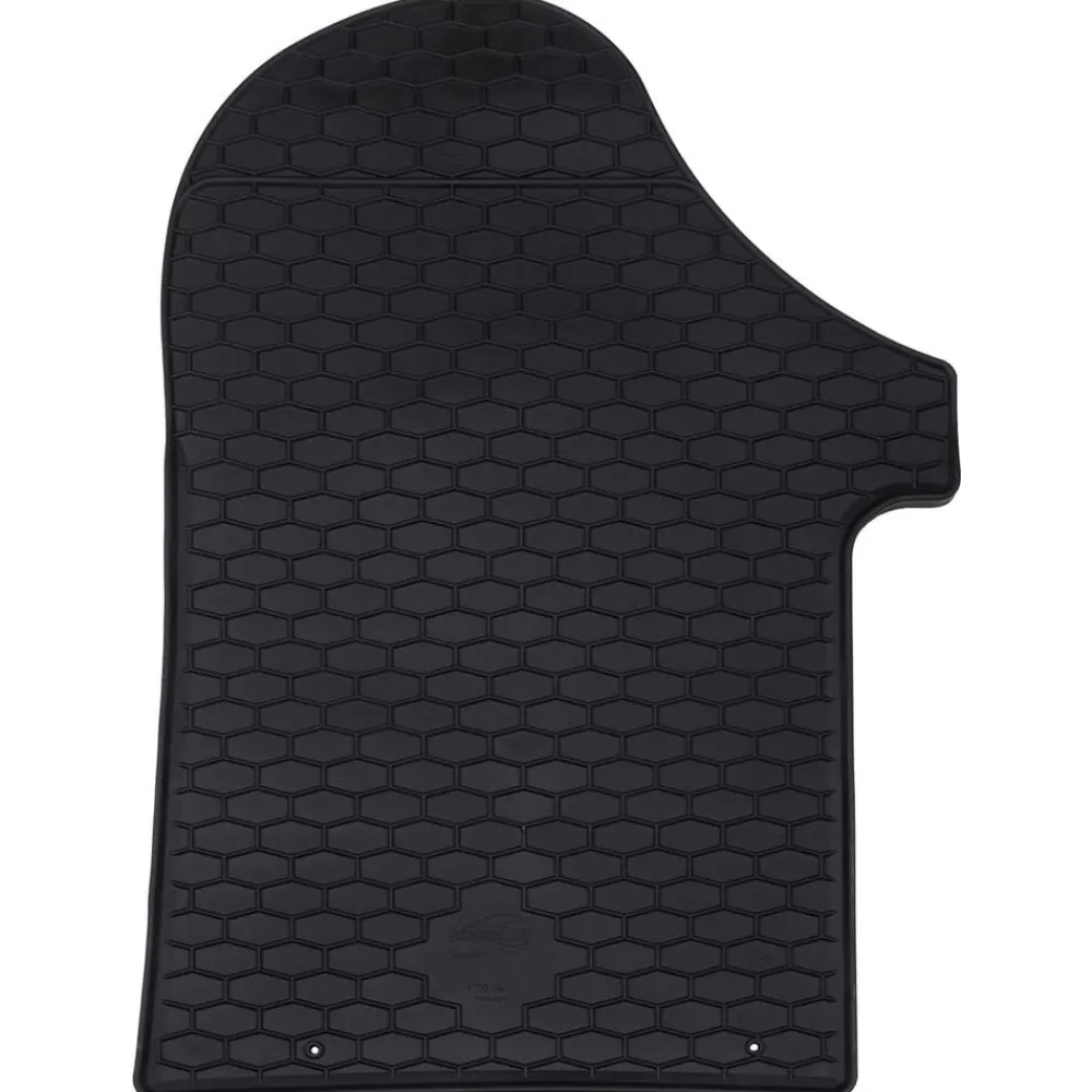 vidaXL Piezas Y Accesorios Para Vehículos-Alfombrilla de Coche 2 pcs Negro Goma