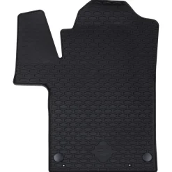 vidaXL Piezas Y Accesorios Para Vehículos-Alfombrilla de Coche 2 pcs Negro Goma