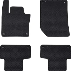 vidaXL Alfombrilla de Coche 4 pcs Negro apto para Volvo XC60 2018-