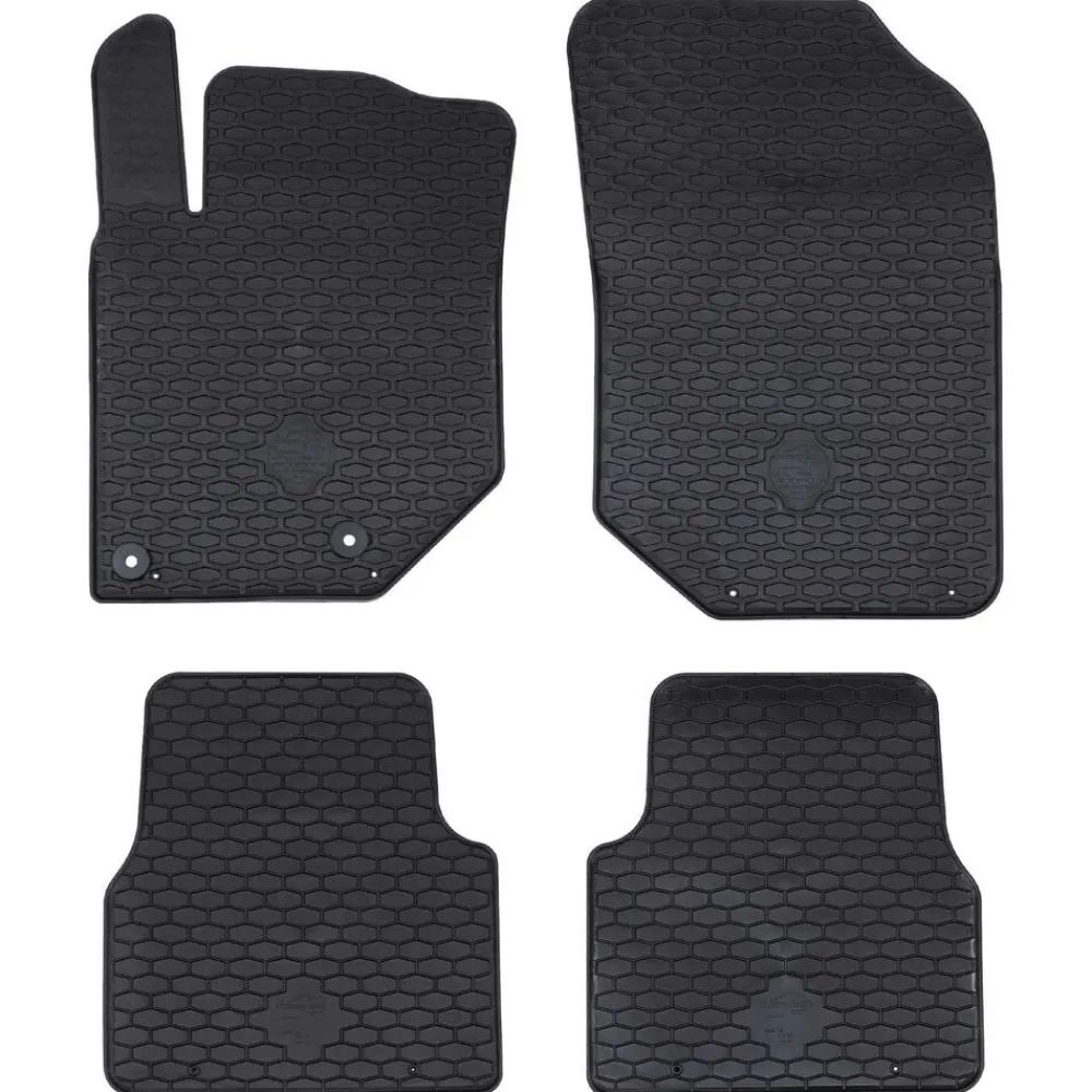 vidaXL Piezas Y Accesorios Para Vehículos-Alfombrilla de Coche 4 pcs Negro adecuado para C4 2021- Goma