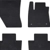 vidaXL Piezas Y Accesorios Para Vehículos-Alfombrilla de Coche 4 pcs Negro Goma