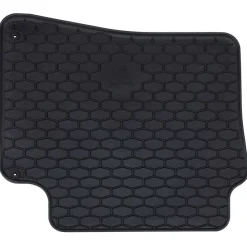 vidaXL Piezas Y Accesorios Para Vehículos-Alfombrilla de Coche 4 pcs Negro Goma