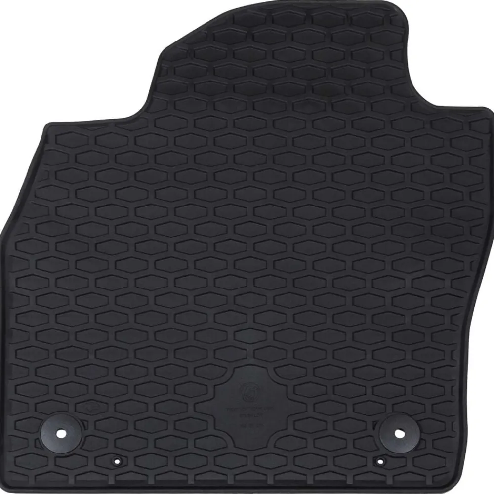 vidaXL Alfombrilla de Coche 4 pcs Negro Goma Online