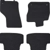 vidaXL Alfombrilla de Coche 4 pcs Negro Goma Sale