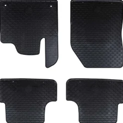 vidaXL Alfombrilla de Coche 4 pcs Negro Goma Online