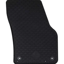 vidaXL Piezas Y Accesorios Para Vehículos-Alfombrilla de Coche 4 pcs Negro Goma