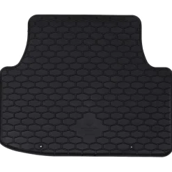 vidaXL Piezas Y Accesorios Para Vehículos-Alfombrilla de Coche 4 pcs Negro Goma