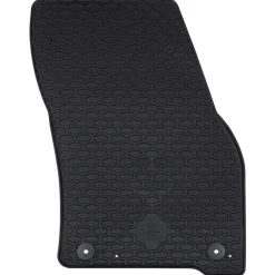 vidaXL Piezas Y Accesorios Para Vehículos-Alfombrilla de Coche 4 pcs Negro Goma