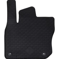 vidaXL Piezas Y Accesorios Para Vehículos-Alfombrilla de Coche 4 pcs Negro Goma