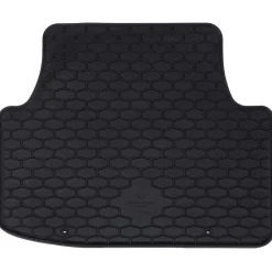vidaXL Piezas Y Accesorios Para Vehículos-Alfombrilla de Coche 4 pcs Negro Goma