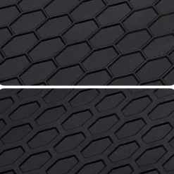vidaXL Piezas Y Accesorios Para Vehículos-Alfombrilla de Coche 4 pcs Negro Goma