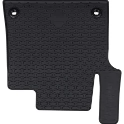 vidaXL Piezas Y Accesorios Para Vehículos-Alfombrilla de Coche 3 pcs Negro Goma