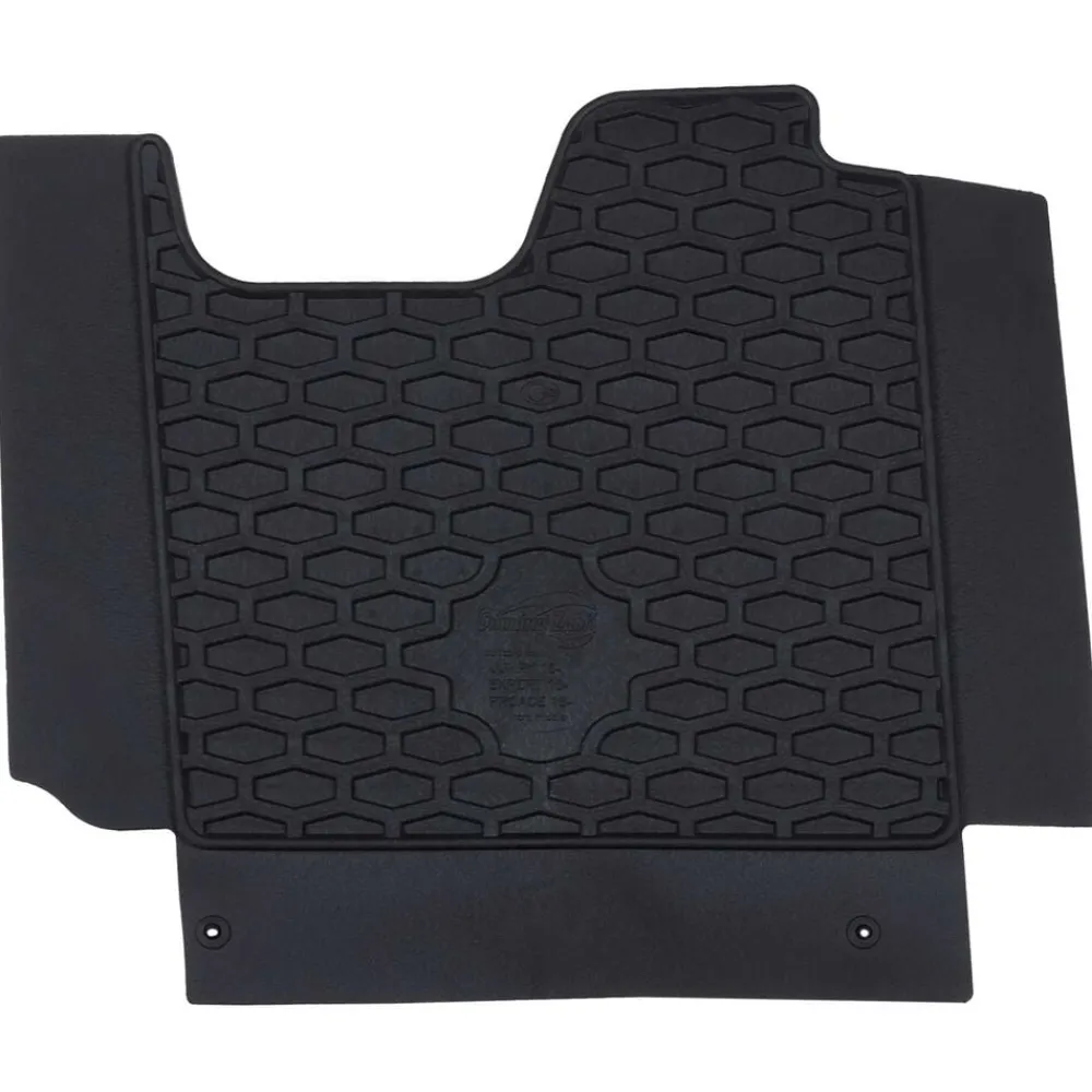 vidaXL Piezas Y Accesorios Para Vehículos-Alfombrilla de Coche 3 pcs Negro Goma