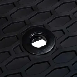 vidaXL Piezas Y Accesorios Para Vehículos-Alfombrilla de Coche 3 pcs Negro Goma