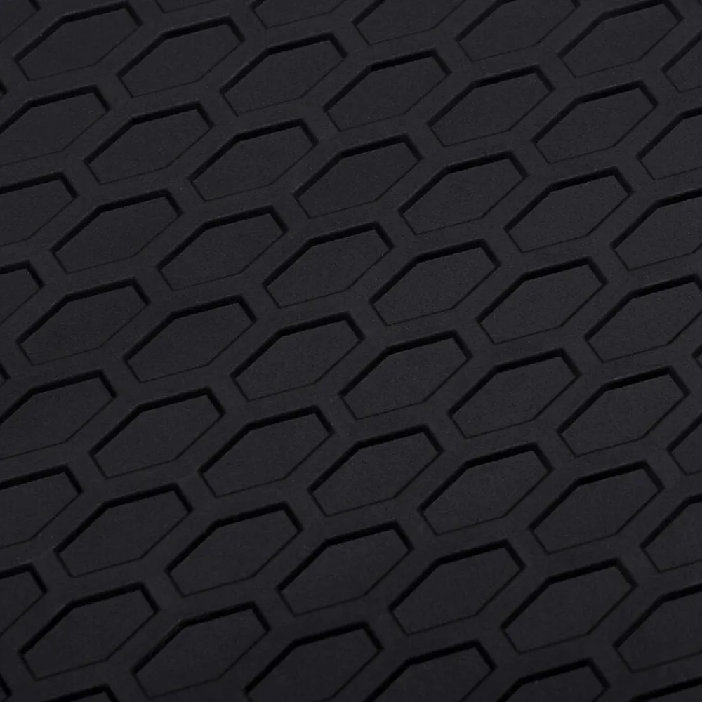 vidaXL Piezas Y Accesorios Para Vehículos-Alfombrilla de Coche 3 pcs Negro Goma