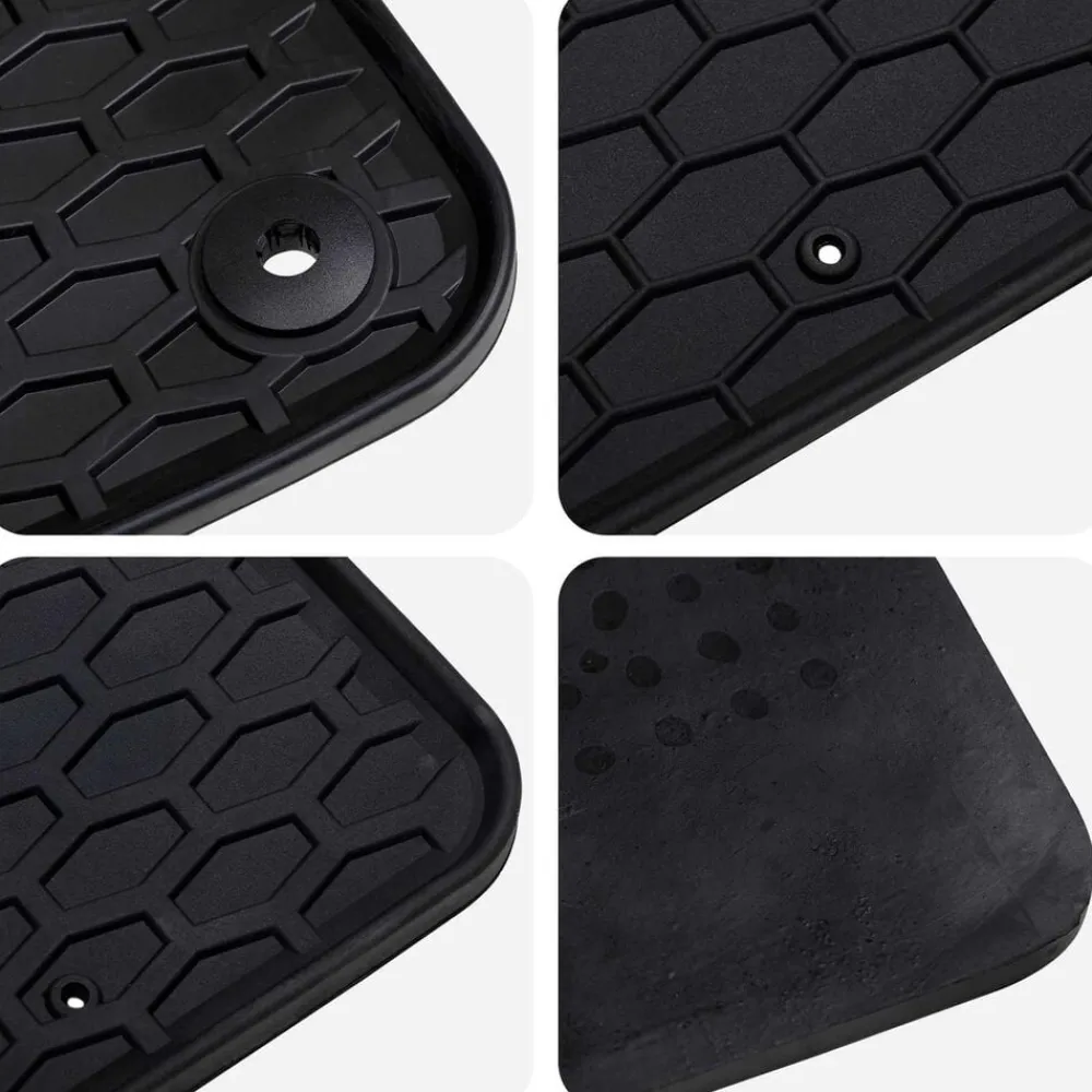 vidaXL Alfombrilla de Coche 4 pcs Negro compatble con 308 SW 2021-