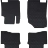 vidaXL Piezas Y Accesorios Para Vehículos-Alfombrilla de Coche 4 pcs Negro Goma