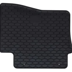 vidaXL Piezas Y Accesorios Para Vehículos-Alfombrilla de Coche 4 pcs Negro Goma