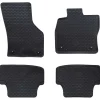vidaXL Alfombrilla de Coche 4 pcs Negro Goma Sale