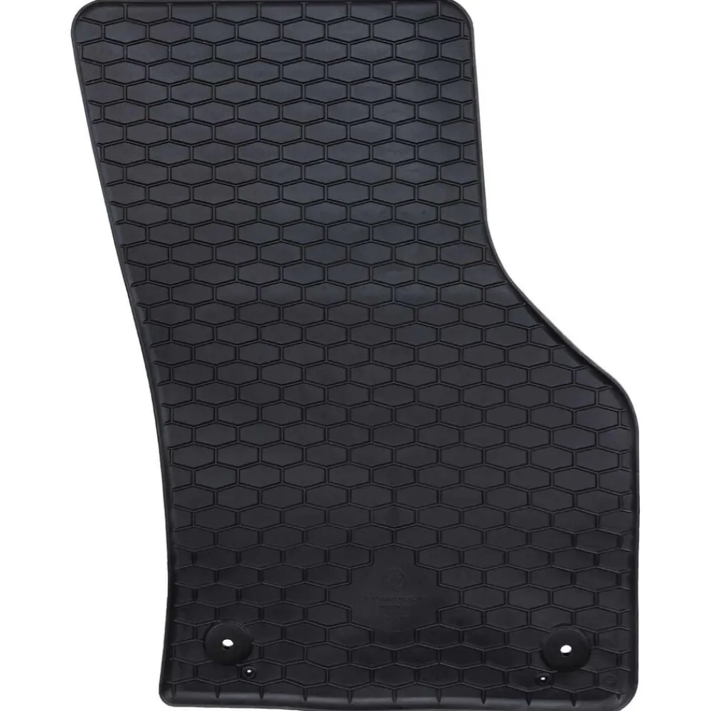 vidaXL Alfombrilla de Coche 4 pcs Negro Goma Sale