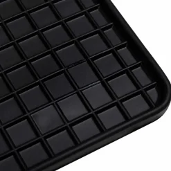 vidaXL Alfombrilla de Coche 4 pcs Negro Goma New