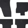 vidaXL Alfombrilla de Coche 4 pcs Negro Goma Clearance