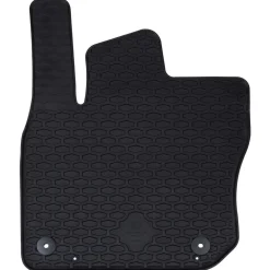 vidaXL Piezas Y Accesorios Para Vehículos-Alfombrilla de Coche 4 pcs Negro Goma