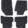vidaXL Alfombrilla de Coche 4 pcs Negro Goma Discount