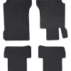 vidaXL Piezas Y Accesorios Para Vehículos-Alfombrilla de Coche 4 pcs Negro Goma