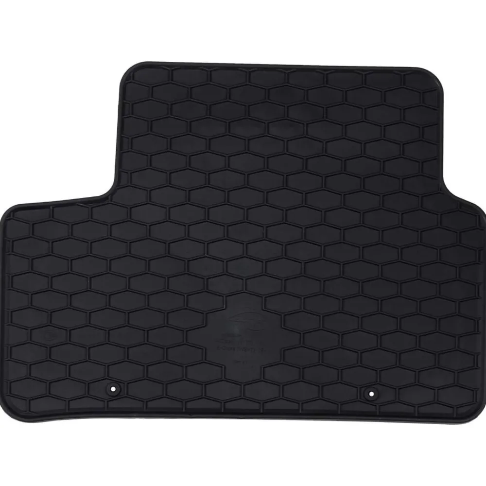 vidaXL Alfombrilla de Coche 4 pcs Negro Goma Sale