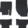 vidaXL Piezas Y Accesorios Para Vehículos-Alfombrilla de Coche 4 pcs Negro Goma