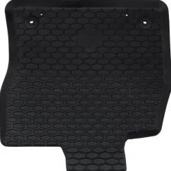 vidaXL Piezas Y Accesorios Para Vehículos-Alfombrilla de Coche 4 pcs Negro Goma